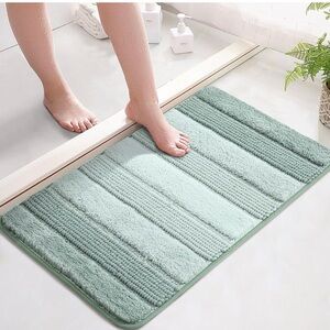 Kmson Ombre Chenille Bathroom Rugs Mat, 17"x24"